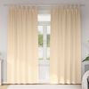 vidaXL M&oslash;rkl&aelig;gningsgardiner med ringe 2 pcs Creme 225 x 140 cm