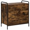 vidaXL Skuffeskab R&oslash;get eg 70 x 39,5 x 71 cm Konstrueret tr&aelig;