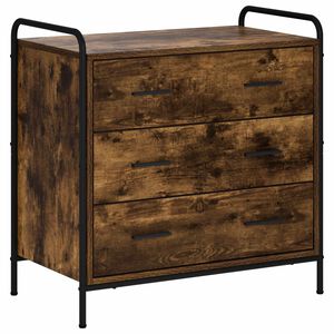 vidaXL Skuffeskab R&oslash;get eg 70 x 39,5 x 71 cm Konstrueret tr&aelig;