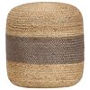 vidaXL h&aring;ndlavet puf 40 x 45 jute gr&aring;