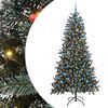 vidaXL Kunstigt juletr&aelig; med stativ Gr&oslash;n 210 cm PVC og plastik og st&aring;l