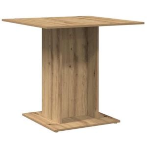 vidaXL spisebord 80x80x75 cm konstrueret tr&aelig; kunsteg