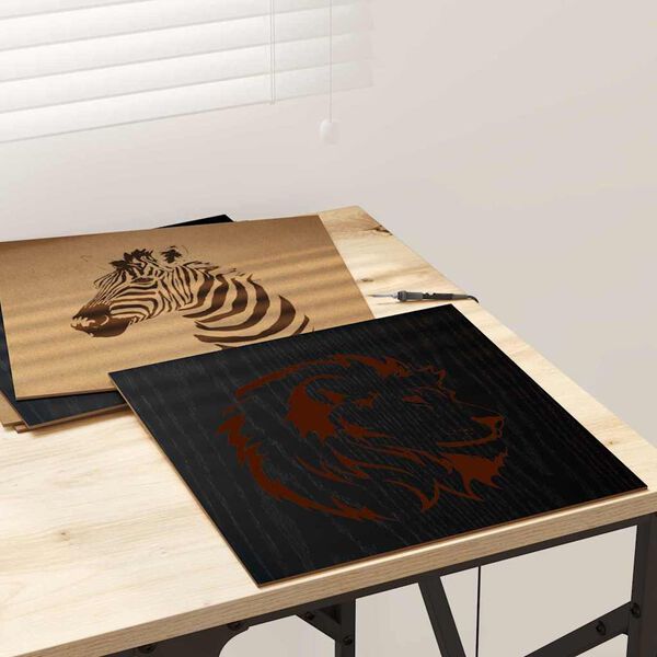 vidaXL Dekor Panels 12 pcs Sort eg 30 x 30 x 0,27 cm Konstrueret tr&aelig;