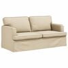 vidaXL Sofa 2 pcs Creme 162 x 80 x 85 cm Stof