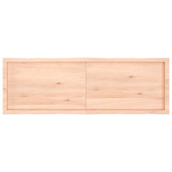 vidaXL bordplade 160x50x(2-6)cm naturlig kant ubehandlet massivt tr&aelig;