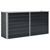 vidaXL h&aelig;vet plantekasse 160x40x77 cm galvaniseret st&aring;l antracitgr&aring;