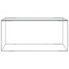 vidaXL sofabord 90x50x43 cm rustfrit st&aring;l og glas s&oslash;lvfarvet