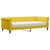 vidaXL daybed med madras 90x200 cm velour gul