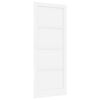 vidaXL Indvendig D&oslash;r 93 x 232 cm Krydsfin&eacute;r Hvid