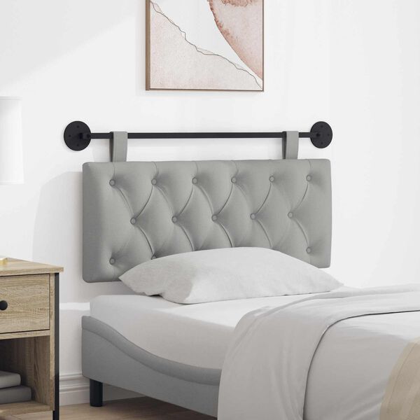 vidaXL H&aelig;ngende Hovedgavl V&aelig;gmonteret Skygr&aring; 110 x 55 x 7 cm Stof