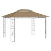 vidaXL pavillon 4x3x2,7 m 160 g/m&sup2; gr&aring;brun
