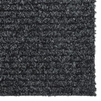 vidaXL snavsbestandig tæppeløber 100x300 cm antracitgrå