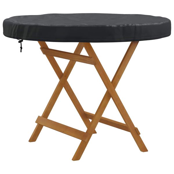 vidaXL Udend&oslash;rs Bordd&aelig;kke Sort 102 x 102 x 10 cm 210D Oxford Stof