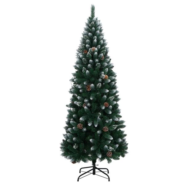 vidaXL kunstigt juletræ med 300 LED-lys 210 cm