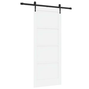 vidaXL Skyded&oslash;r ORKDAL 83 x 202 cm Massivt fyrretr&aelig; Hvid