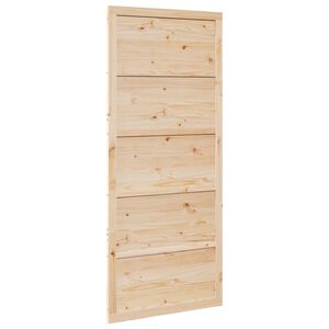 vidaXL Laded&oslash;r 100 x 2,5 x 208 cm Massivt fyrretr&aelig; Naturfarvet