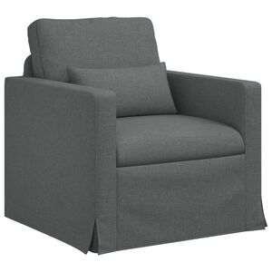vidaXL Sofa M&oslash;rkegr&aring; 78 x 78 x 80 cm Stof