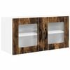 vidaXL V&aelig;gl&aring;gskab PORTO R&oslash;get eg 80 x 31 x 40 cm Konstrueret tr&aelig;