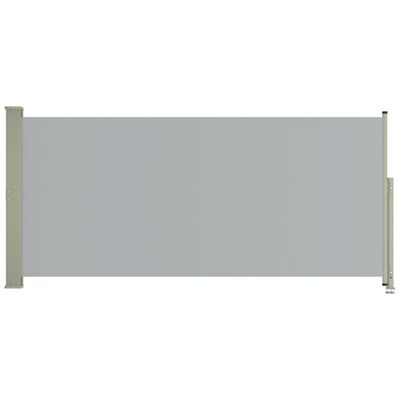vidaXL sammenrullelig sidemarkise til terrassen 140x300 cm grå