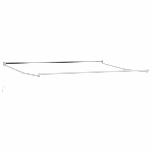 vidaXL Markise Hvid 4 &times;3 m Metal