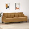 vidaXL 3-personers sofa 180 cm fl&oslash;jl brun