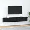 vidaXL tv-borde 2 stk. 80x31x25,5 cm konstrueret tr&aelig; sort egetr&aelig;sfarve
