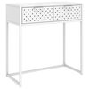 vidaXL konsolbord 72x35x75 cm st&aring;l hvid