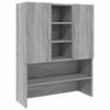 vidaXL vaskemaskineskab 70,5x25,5x90 cm gr&aring; sonoma-eg