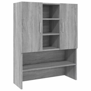 vidaXL vaskemaskineskab 70,5x25,5x90 cm gr&aring; sonoma-eg
