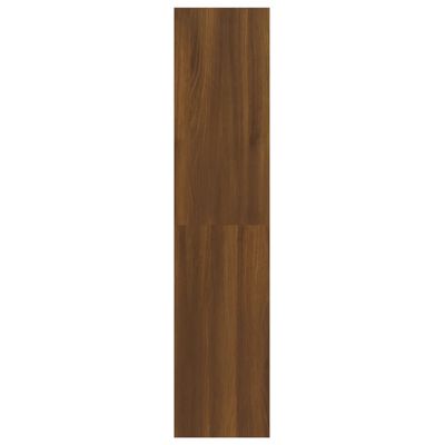 vidaXL bogreol/rumdeler 100x30x135 cm brun egetræ