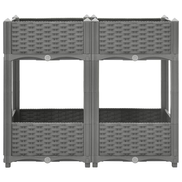 vidaXL højbed 80x40x71 cm polypropylen