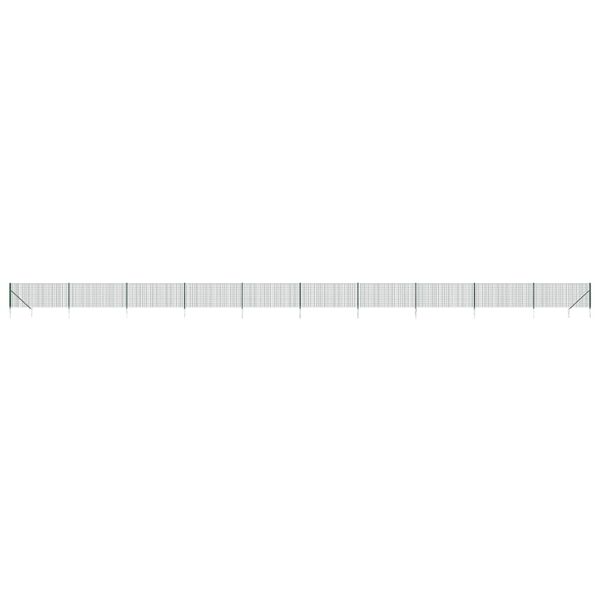 vidaXL trådhegn med jordspyd 1x25 m grøn