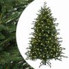 vidaXL Kunstigt Hinged Juletr&aelig; 150 cm 150 LED'er Varm hvid PE og PVC