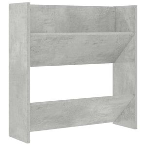 vidaXL v&aelig;gh&aelig;ngt skoskab 60x18x60 cm konstrueret tr&aelig; betongr&aring;