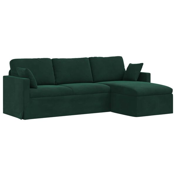 vidaXL Sofa M&oslash;rkegr&oslash;n