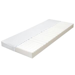 vidaXL madras 120x200 cm 7 zoner PU-skum 10 cm H2 H3