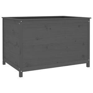 vidaXL h&oslash;jbed 119,5x82,5x78 cm massivt fyrretr&aelig; gr&aring;