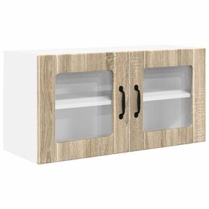 vidaXL V&aelig;gl&aring;gskab PORTO Sonoma eg 80 x 31 x 40 cm Konstrueret tr&aelig;
