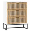 vidaXL sk&aelig;nk 60x30x75 cm konstrueret tr&aelig; hvid