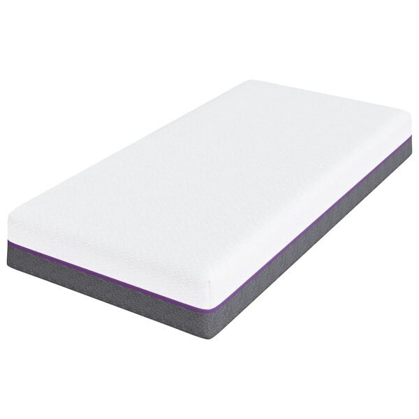 vidaXL Madras Hvid og Gr&aring; 80 x 160 cm Jacquard stof