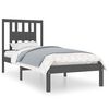 vidaXL sengeramme 75x190 cm Small Single massivt tr&aelig; gr&aring;