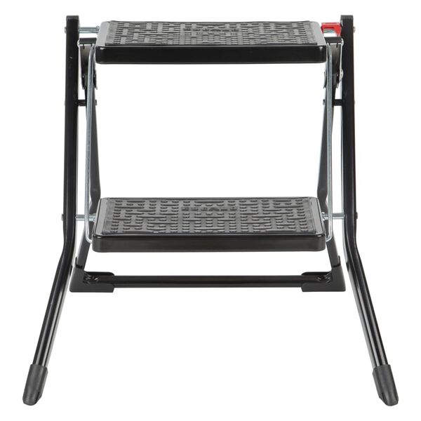 Escalo trinstol 150 kg sammenklappelig metal sort