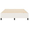 vidaXL Platform sengestel Creme 140 x 190 cm Velourstof