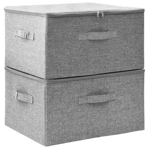 vidaXL opbevaringskasser 2 stk. 43x34x23 cm stof gr&aring;