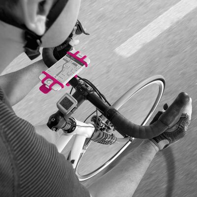 Celly mobilholder til cykel EasyBike lyserød