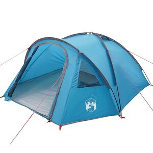 vidaXL Camping telt med tag Bl&aring; 308 x 268 x 130 cm Polyester