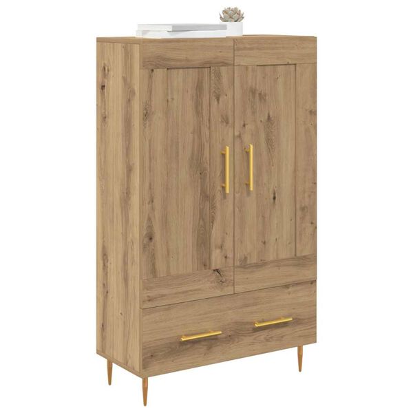 vidaXL Highboard Artisan Egetr&aelig; 69,5 x 31 x 115 cm Konstrueret tr&aelig;