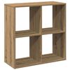 vidaXL bogreol/rumdeler 69,5x29x69,5 cm konstrueret tr&aelig; kunsteg
