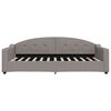 vidaXL daybed 100x200 cm stof gr&aring;brun