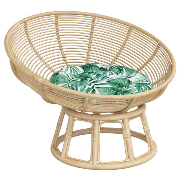 vidaXL rund hynde &Oslash;60x11 cm oxfordstof bladm&oslash;nster